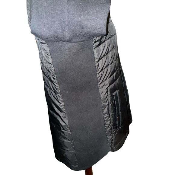 Roots Women’s Hybrid Mixed Media Black Puffer Jacket Size L Winter‎ Coat - Picture 6 of 9